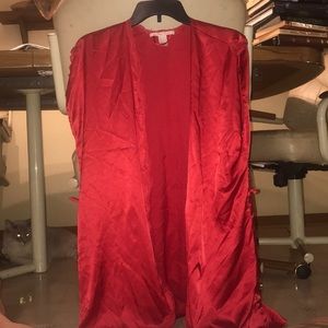Never worn. Silky Red VS Robe